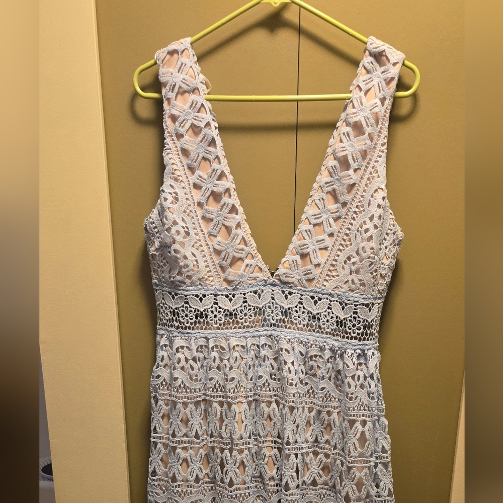 Blue Hippie Maxi Dress